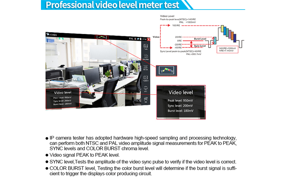 video level meter tester