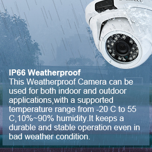 outdoor waterproof dome camera