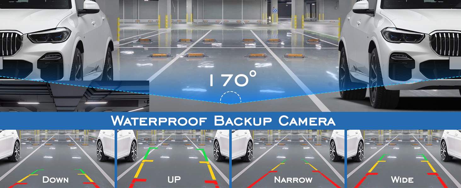 7 Inch Touch Screen Car Stereo & Backup Camera, Apple Carplay Android Auto, Portable Car Radio 