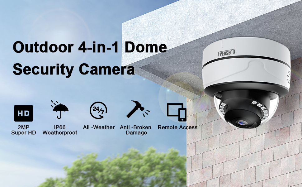 2MP Ik10 Vandalproof HD Analog Metal Dome Security Camera Infrared night vision outdoor indoor cctv